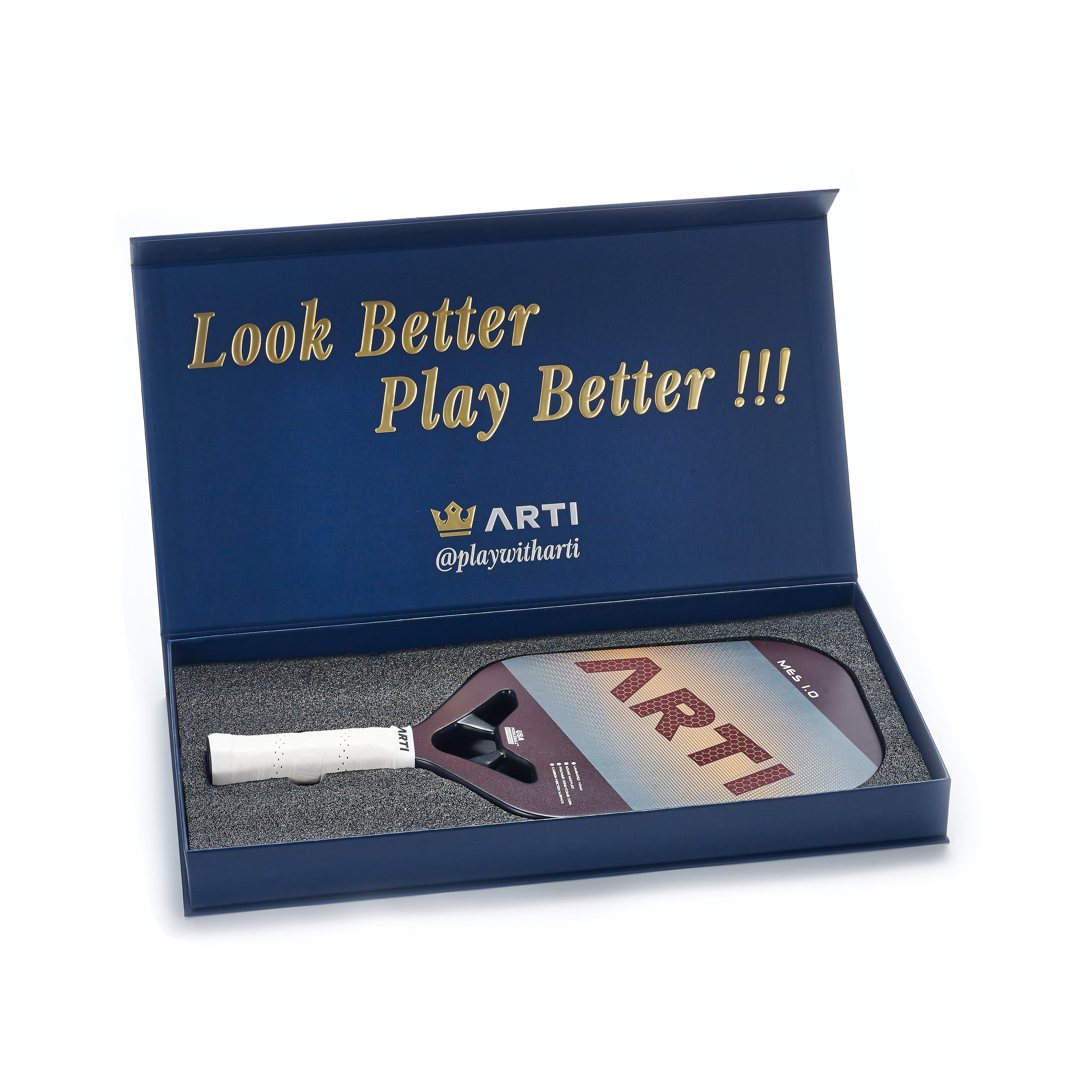 ARTI 14mm Carbon Fiber "MASTERY ELITE 1.0" Pickleball Paddle