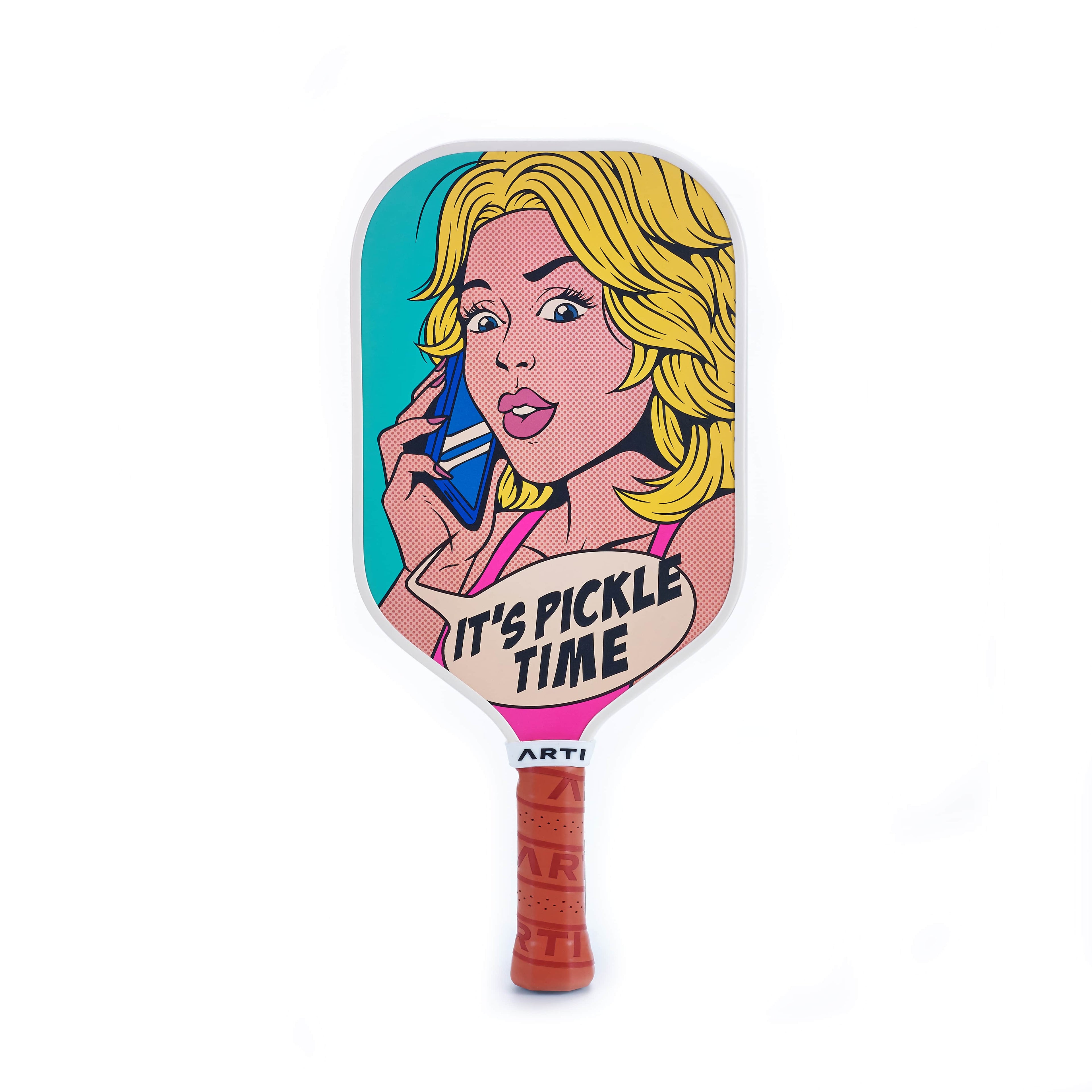 ARTI 16mm Carbon Fiber Kristen & Kristy "IT'S PICKLE TIME" Pickleball Paddle