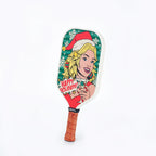 ARTI 16mm T700 Carbon Fiber Kristen & Kristy "Happy Holidays" Pickleball Paddle - USA Pickleball Approved