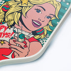 ARTI 16mm T700 Carbon Fiber Kristen & Kristy "Happy Holidays" Pickleball Paddle - USA Pickleball Approved