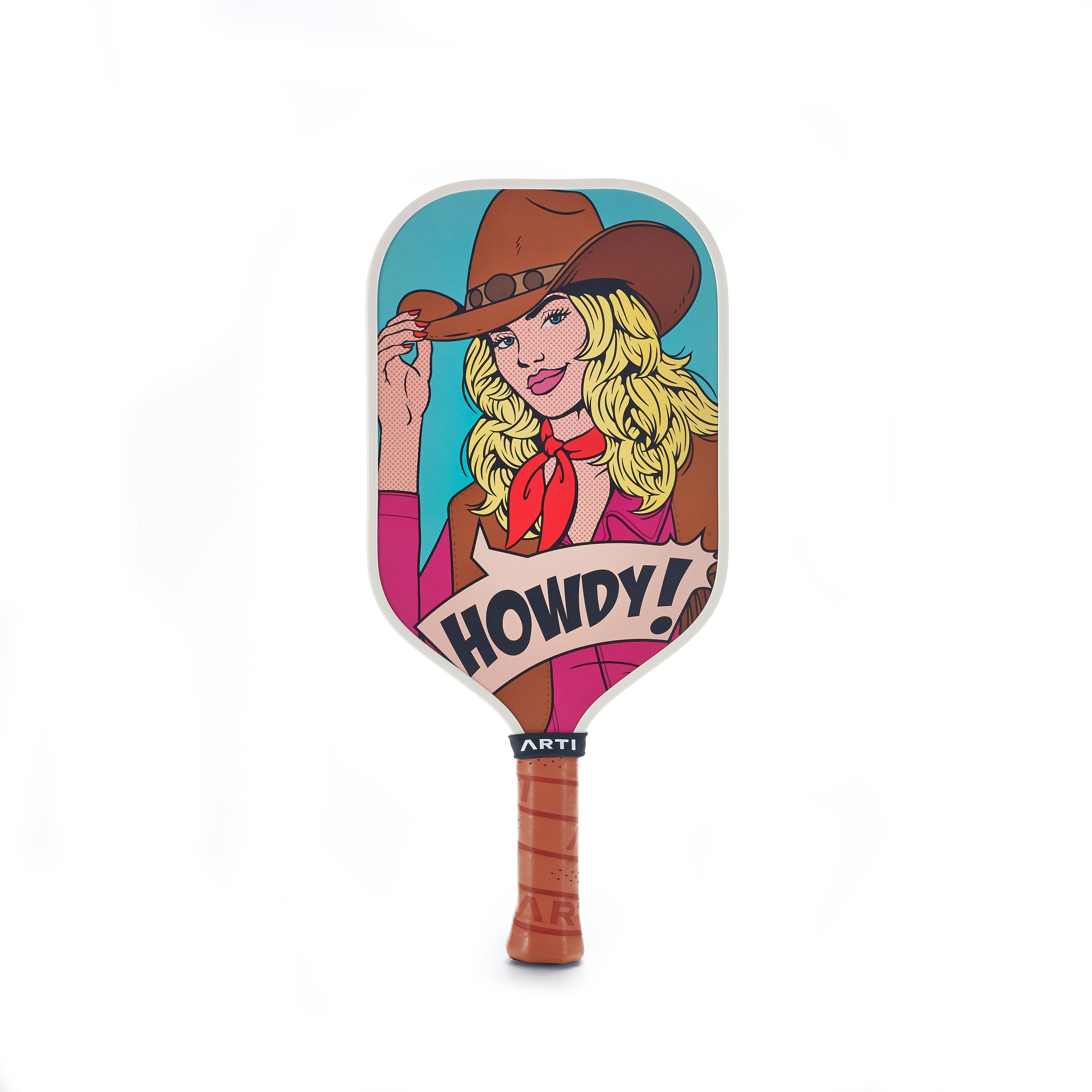ARTI 16mm Carbon Fiber Kristen & Kristy "HOWDY" Pickleball Paddle