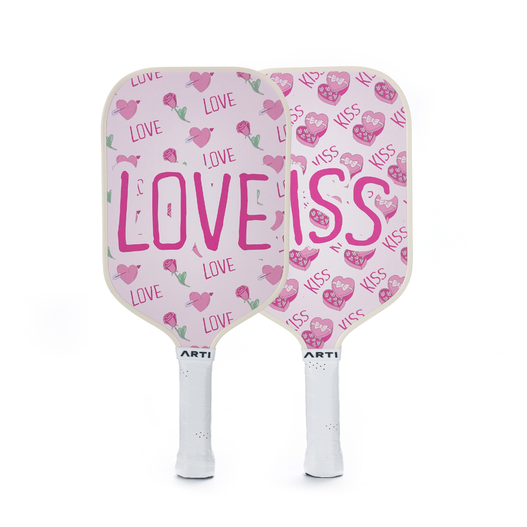 ARTI Fiberglass Love&Kiss Pickleball Paddle Set
