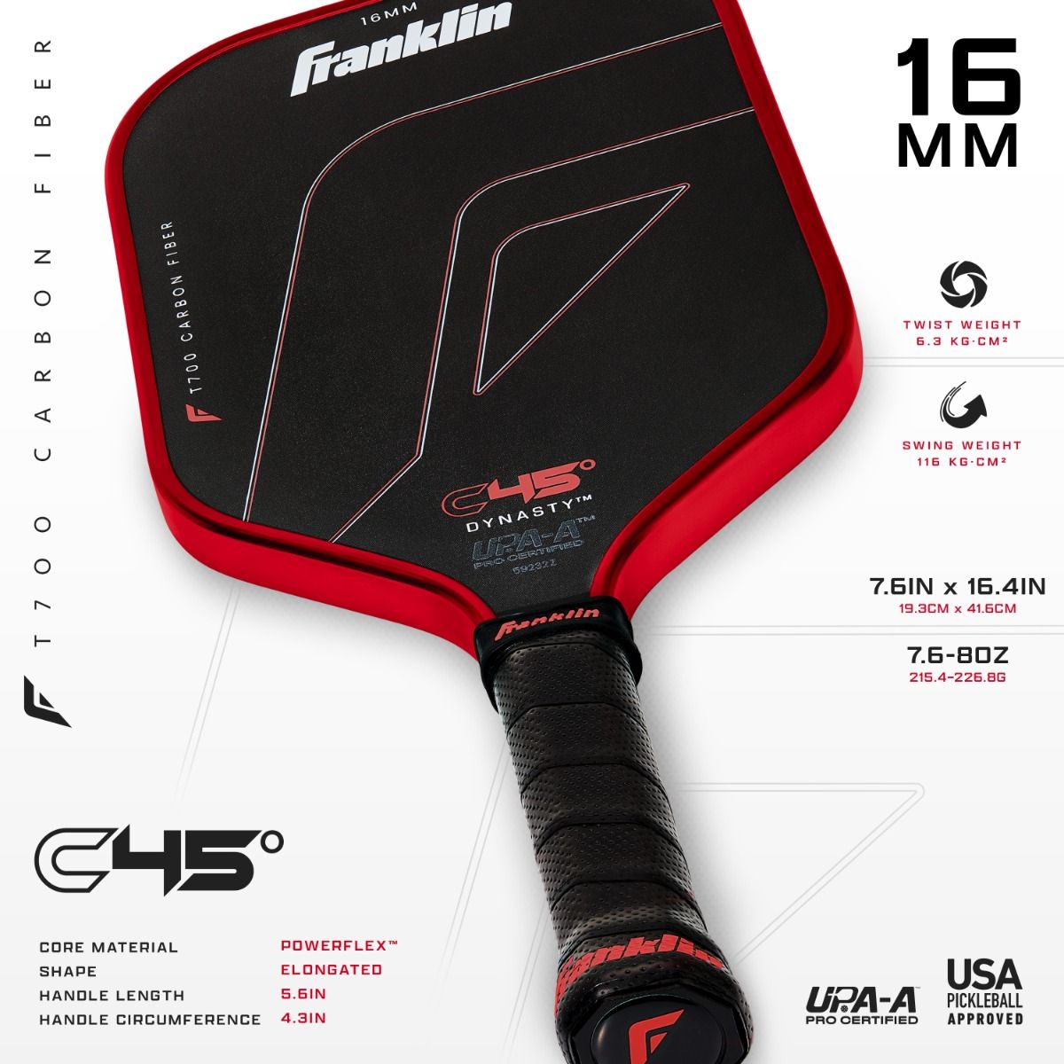 C45° Carbon Fiber Paddle Series