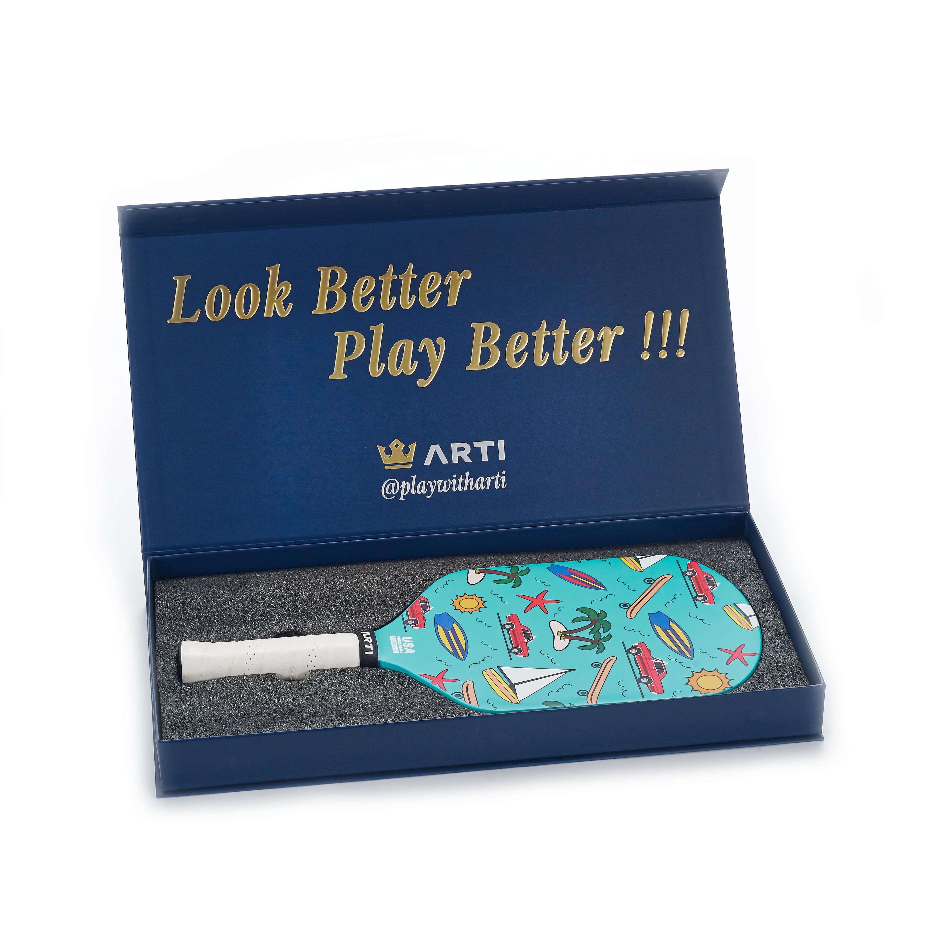 ARTI 16mm Carbon Fiber "CALIFORNIA" Pickleball Paddle